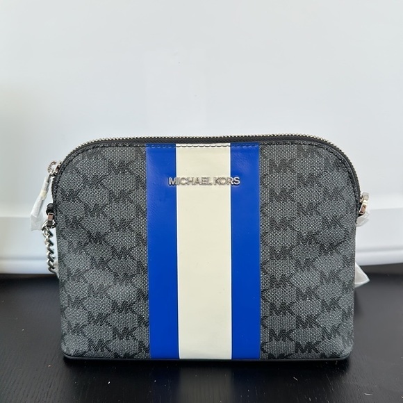 MICHAEL KORS CINDY DOME CENTER STRIPE CROSSBODY BAG - Picture 4 of 9